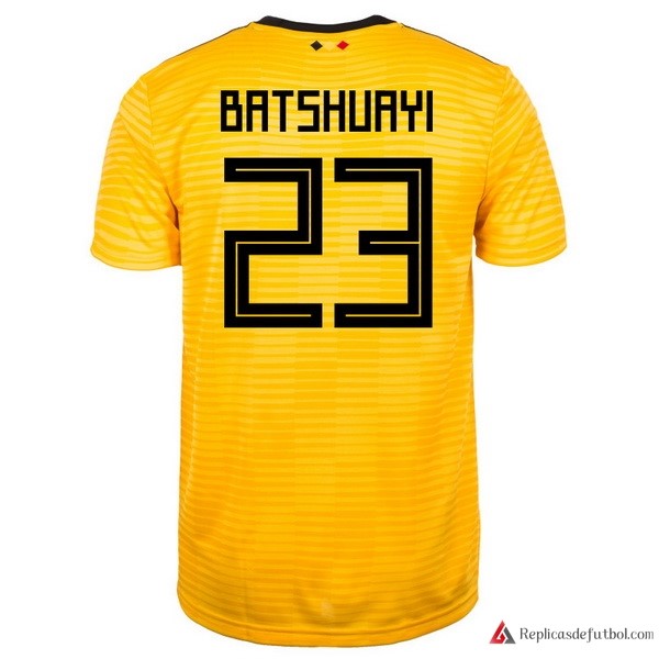 Camiseta Seleccion Belgica Segunda equipación Batshuayi 2018 Amarillo